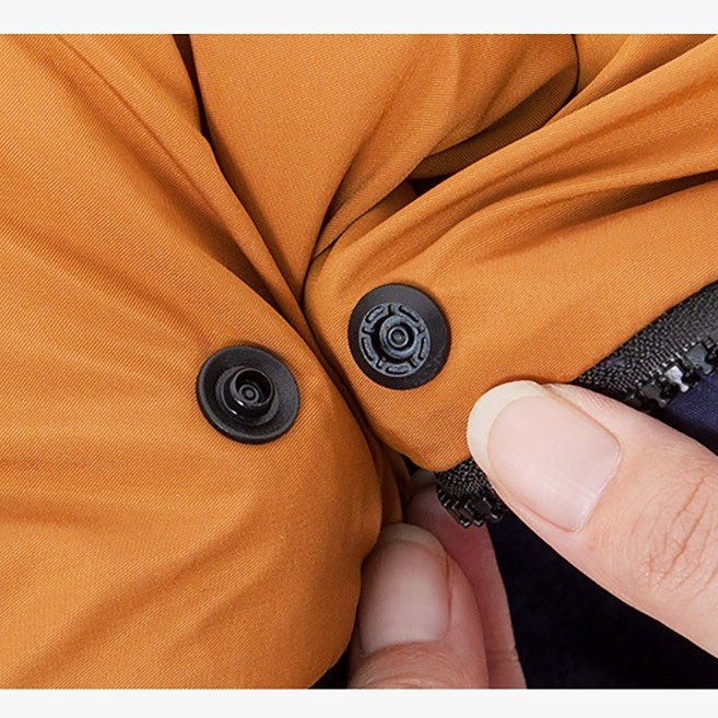 chanceliere chaude et stylée avec système de bouton-pression