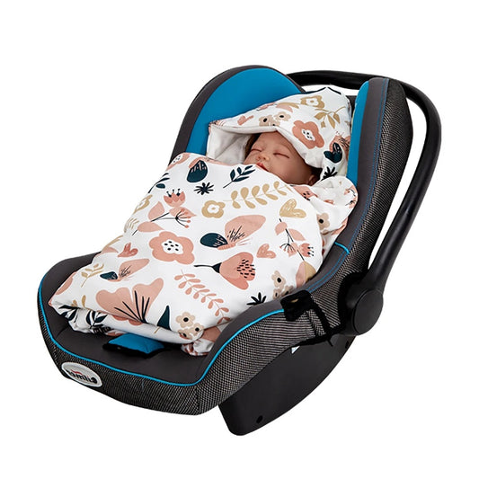 nid d'ange cosy cocon douillet motif floral enveloppant bébé