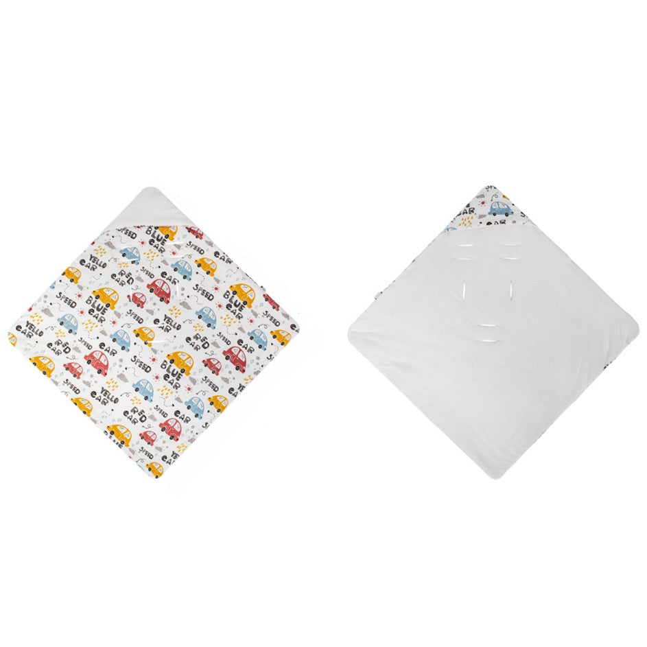 nid d'ange motif petites voitures réversible et ajustable