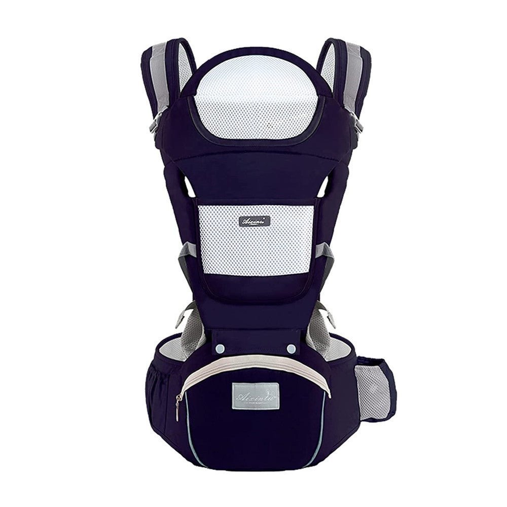 Porte bébé Azeekoom™ bleu foncé