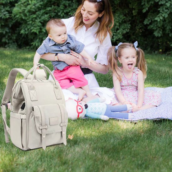 sac à dos à langer pique nique maman avec enfants