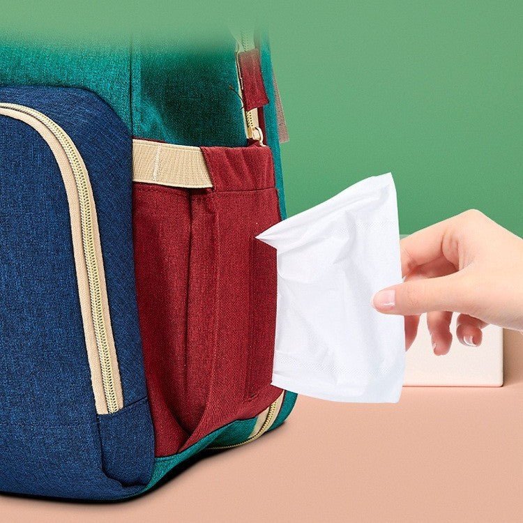 sac a dos a langer avec pochette pour lingettes