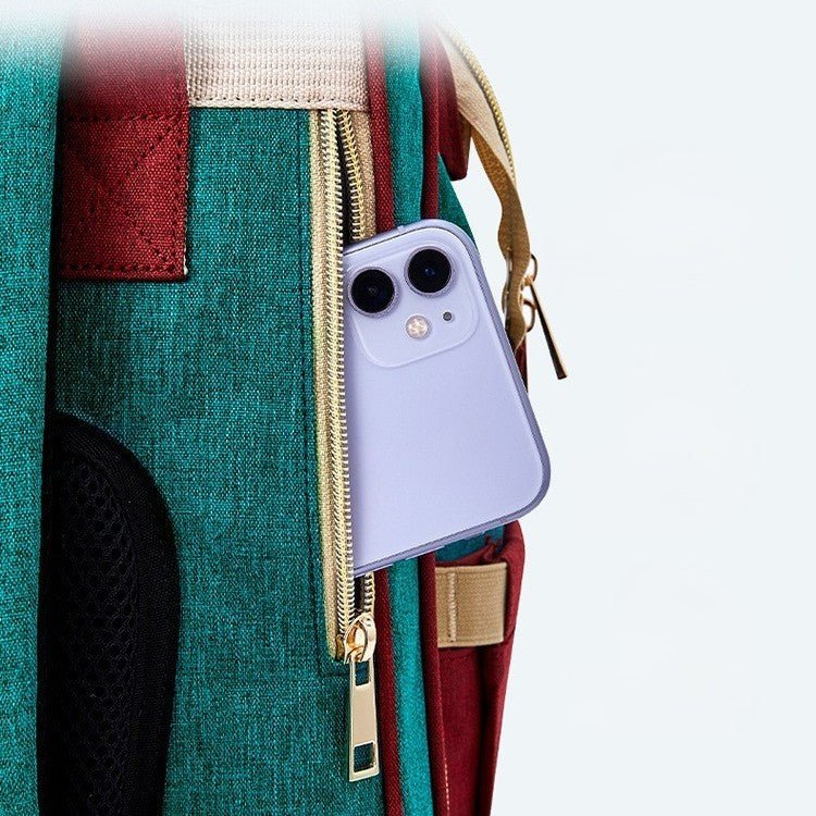 sac a dos a langer avec poche cachée derrière