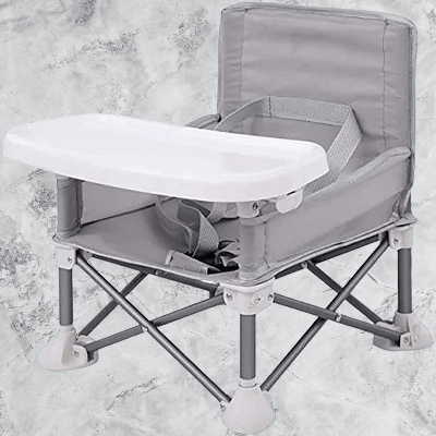 Chaise Pliante - BabyBoosterSeat™ - Gris - Atmosphère Bébé