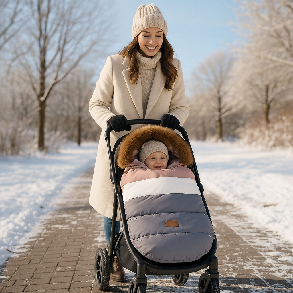 chanceliere bebe cocon thermique douillet couleur nuage rose