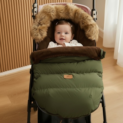 chanceliere bebe Footmuff™ cocon de chaleur couleur vert armée chic