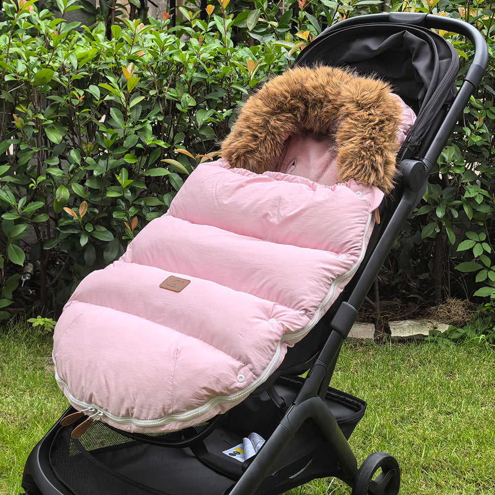 chanceliere bebe ultra-chaude et douillette couleur rose tendresse