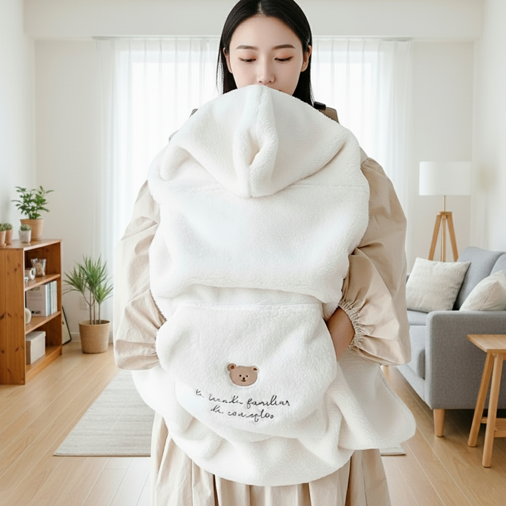 Couverture de portage FleeceFabric™ 3 en 1 recouvrant porte-bébé