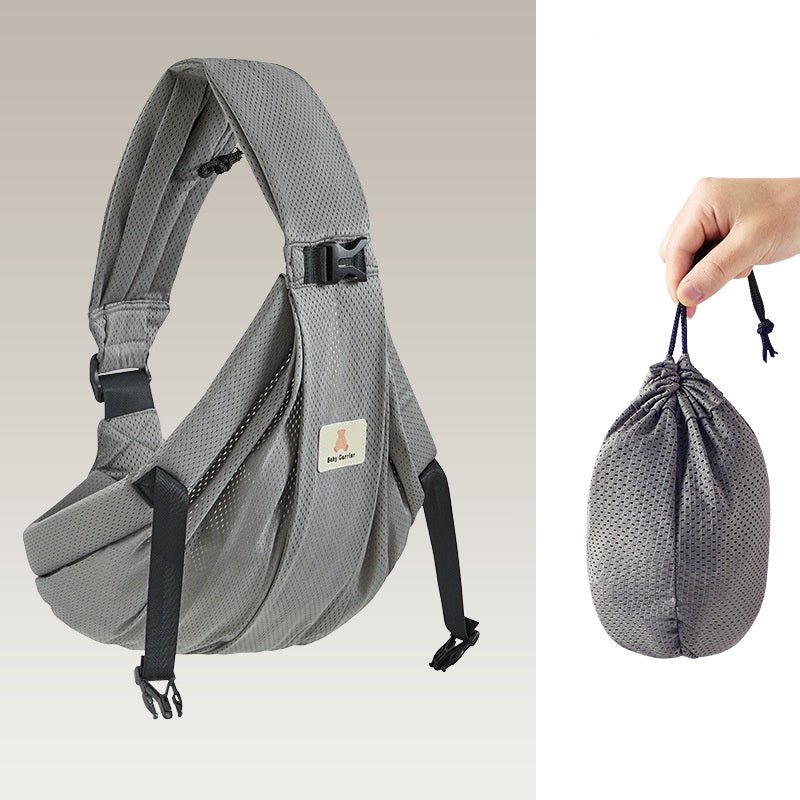 écharpe de portage physiologique couleur grise