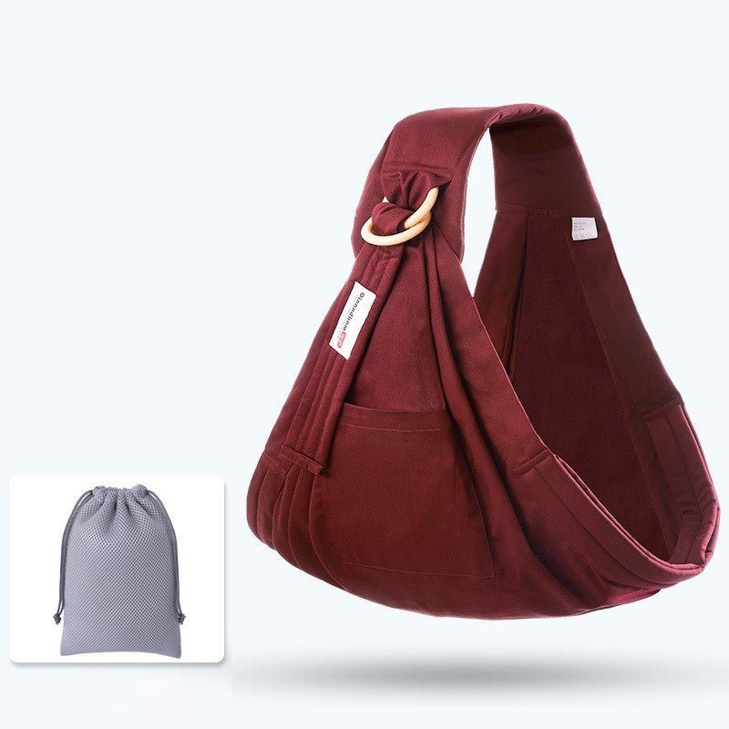 echarpe portage de couleur unie rouge foncé