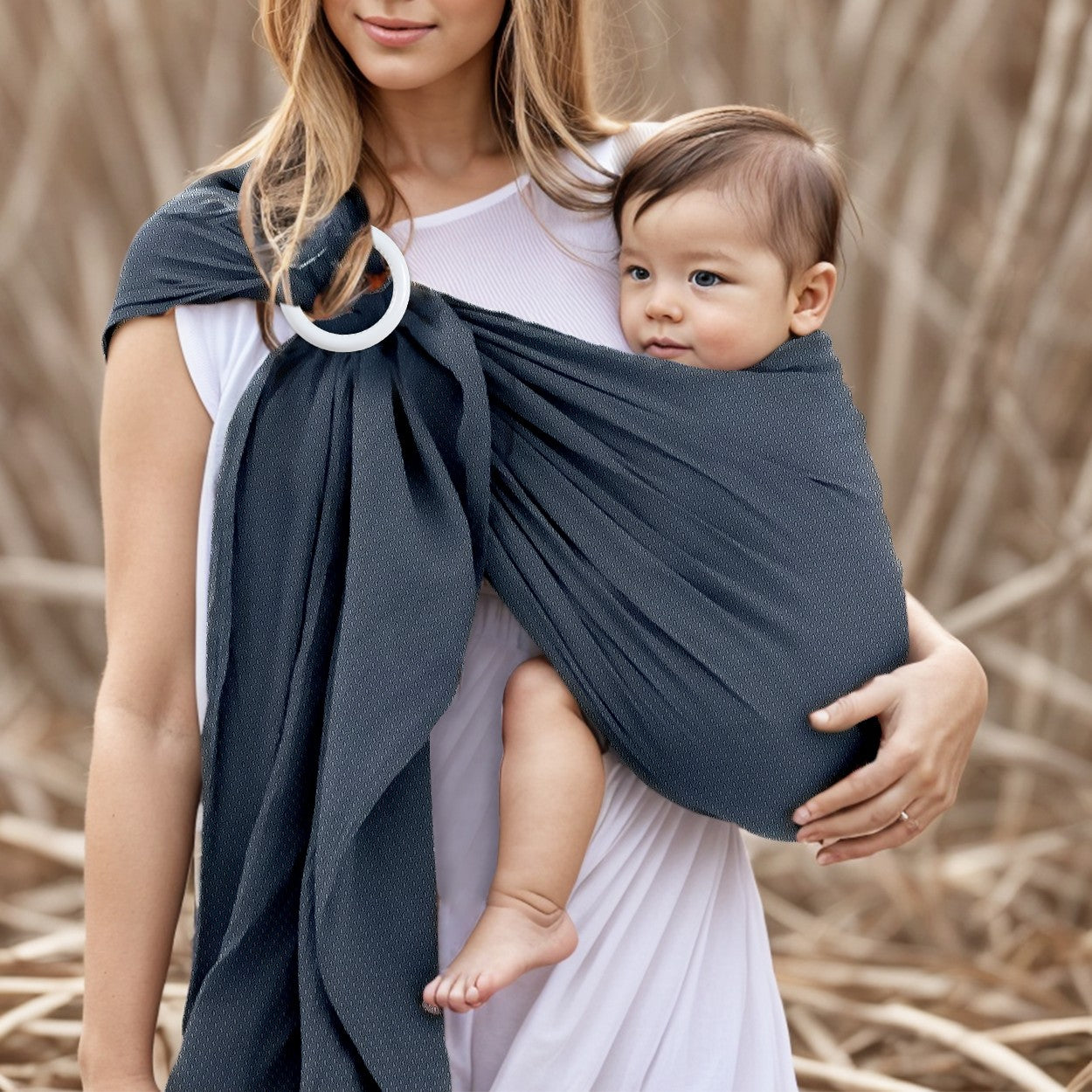 écharpe sling de portage couleur noire