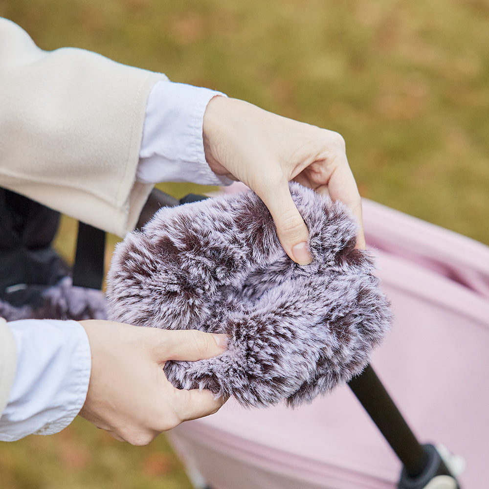 moufle poussette chaude et réconfortante avec intérieur en fausse fourrure