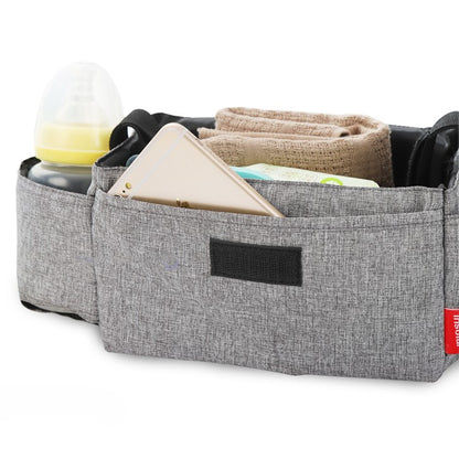 organisateur de poussette avec poche pour téléphone portable