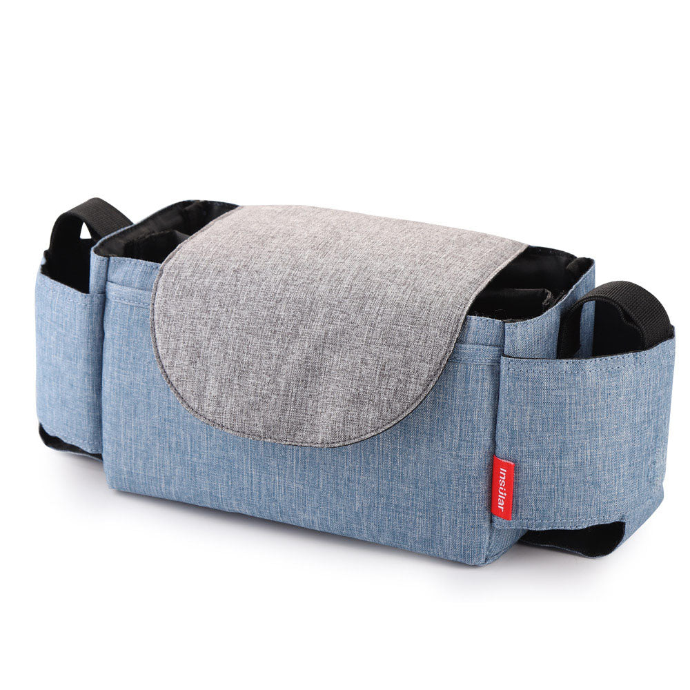 organisateur de poussette bleu denim