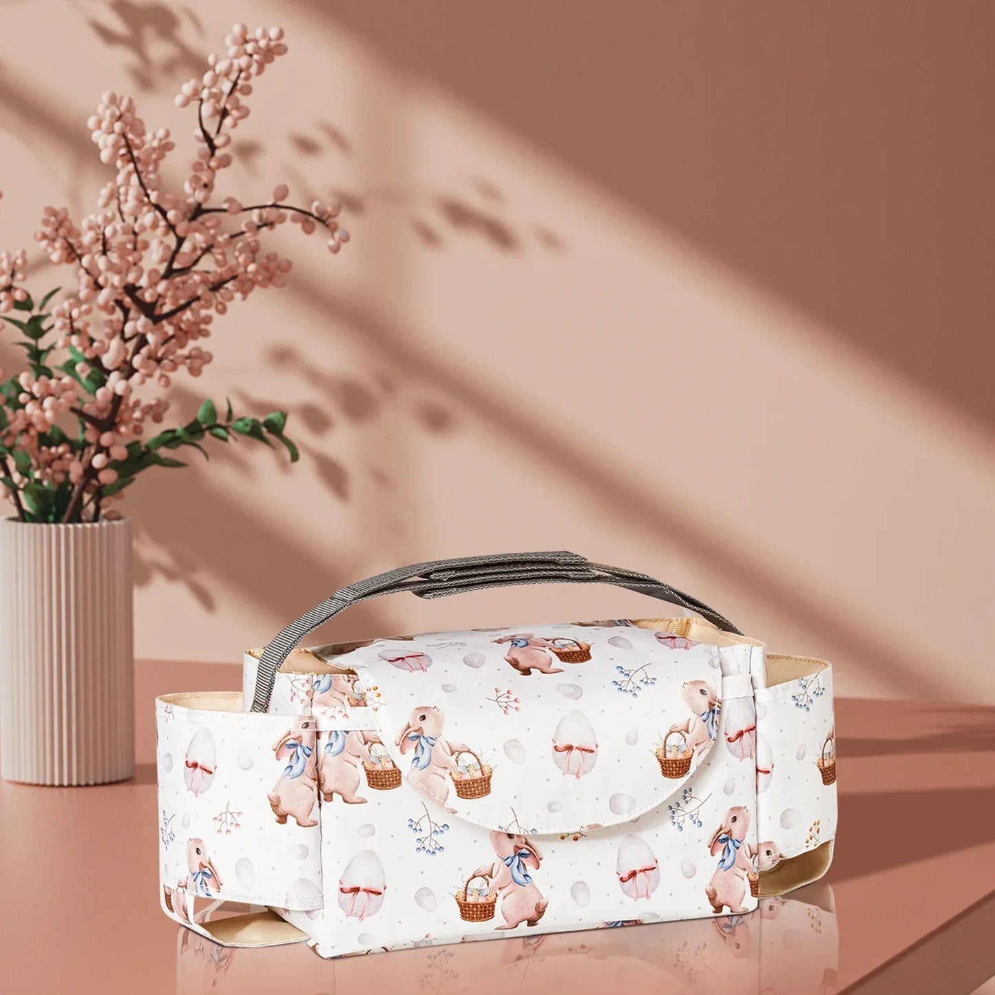 organisateur de poussette sans encombrement motif lapin de pâques