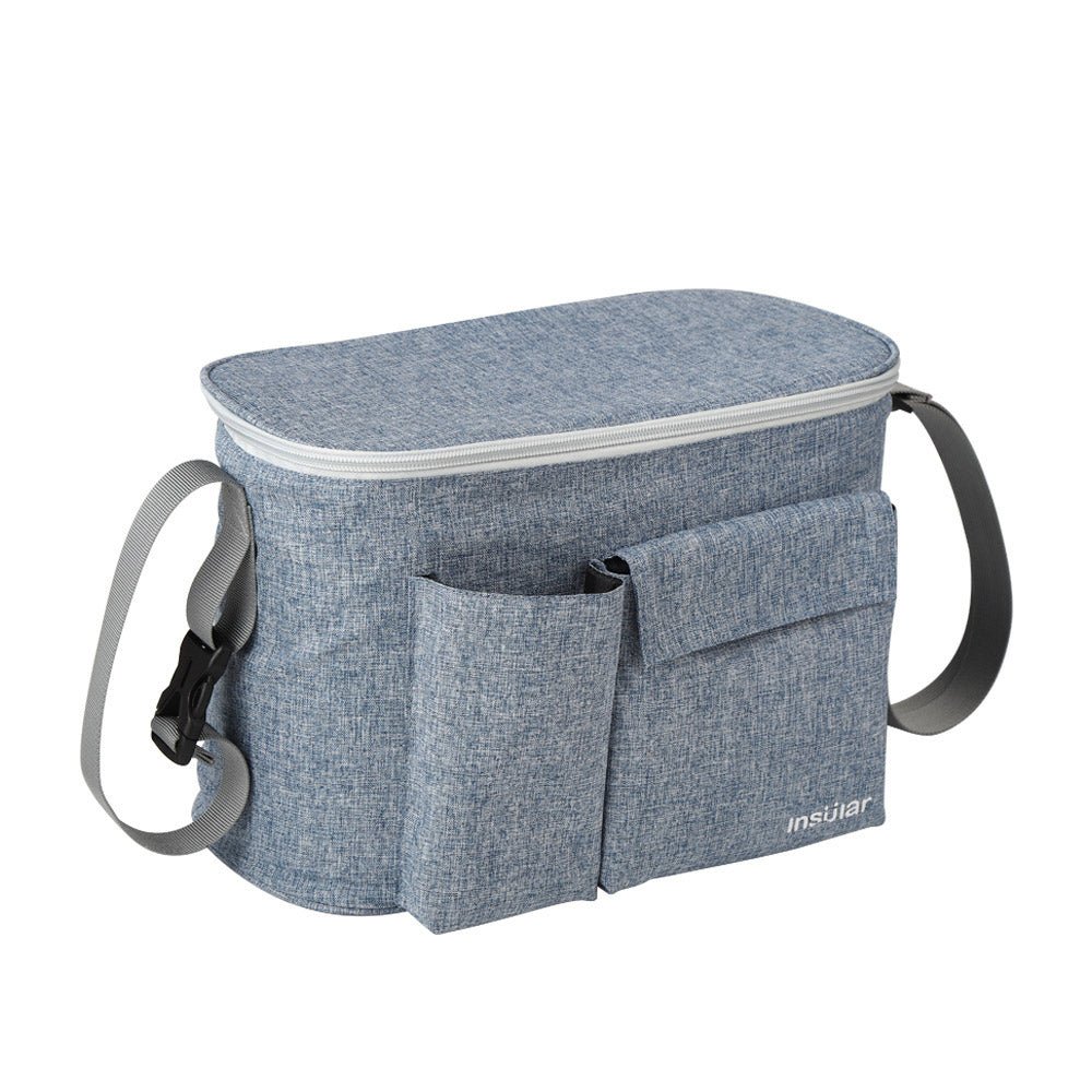 organisateur pour poussette indispensable bleu denim