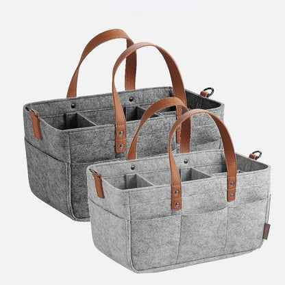 organisateur pour poussette panier de rangement offert en deux couleurs