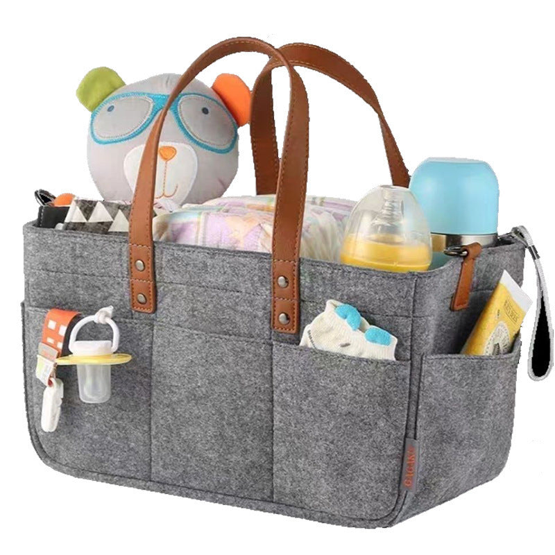organisateur pour poussette style panier de rangement avec plusieurs compartiments