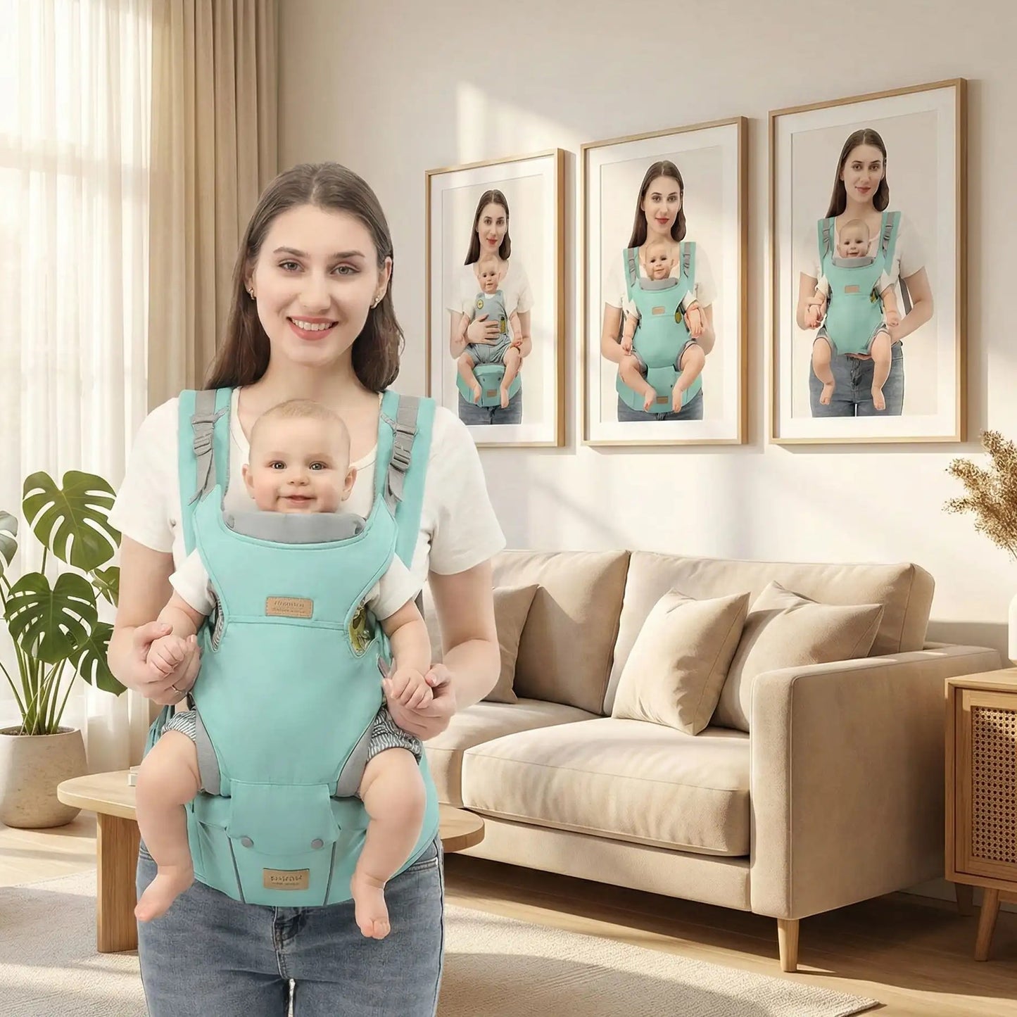 PORTE BEBE 3-en-1 Confort Plus avec partie détachable