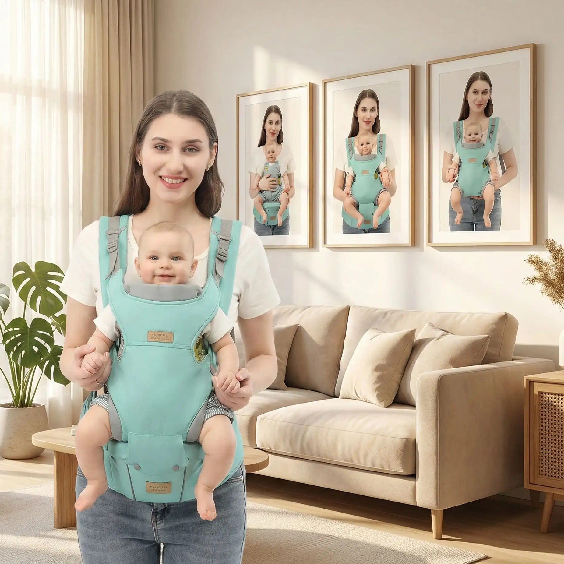PORTE BEBE 3-en-1 Confort Plus avec partie détachable