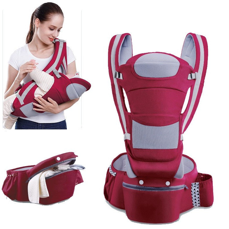 porte bebe Bliss™ ergonomique couleur rouge câlin