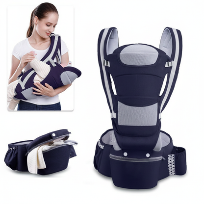 porte bebe Bliss™ ergonomique marine