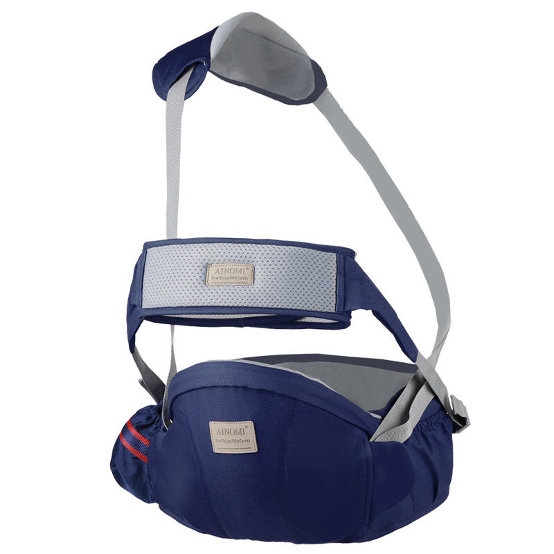 Porte bébé Ainomi™ Confort Ergonomique couleur marine intemporel