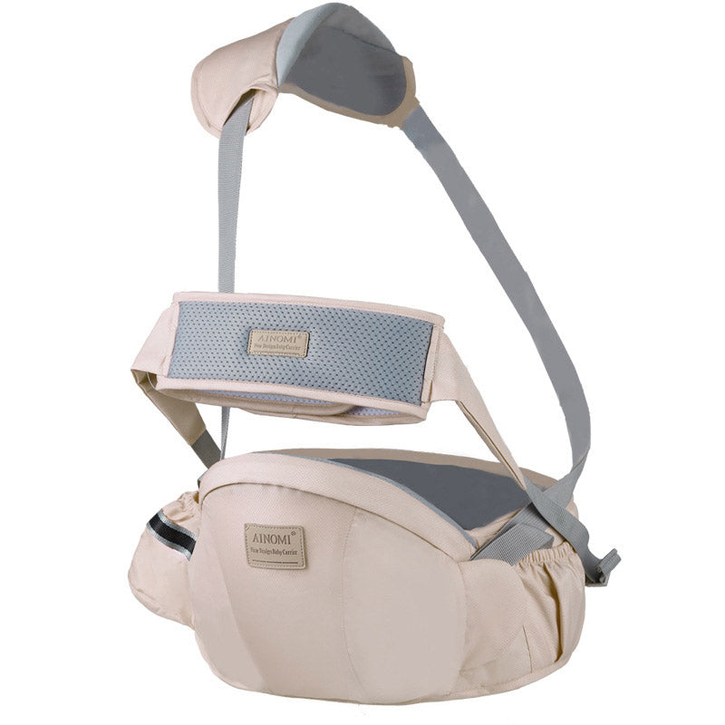 Porte bébé Ainomi™ Confort Ergonomique couleur sable clair