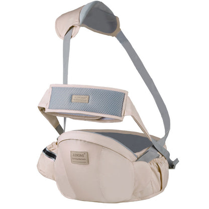 Porte bébé Ainomi™ Confort Ergonomique couleur sable clair