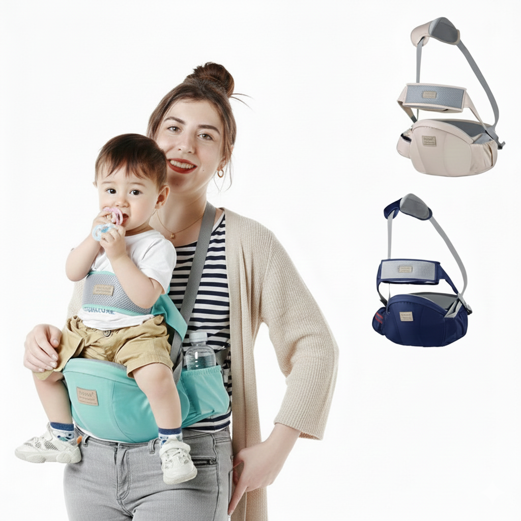 Porte bébé Ainomi™ Confort Ergonomique offert en trois couleurs
