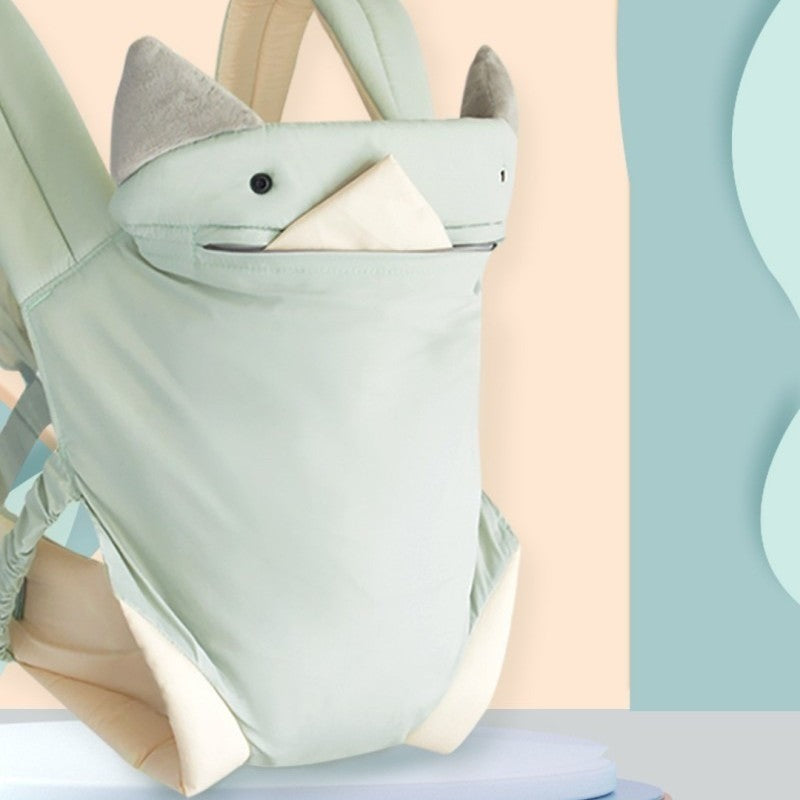 Porte bébé avec capuche coupe-vent intégrée et petite poche