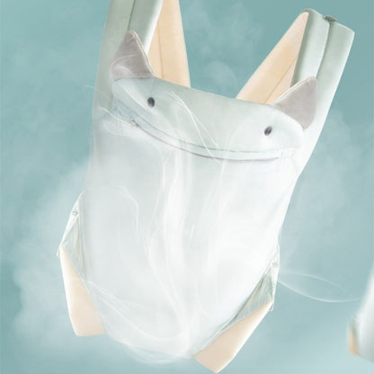 Porte bébé avec capuche coupe-vent intégrée respirant