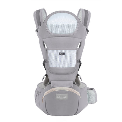 Porte bébé Azeekoom™ couleur gris perle
