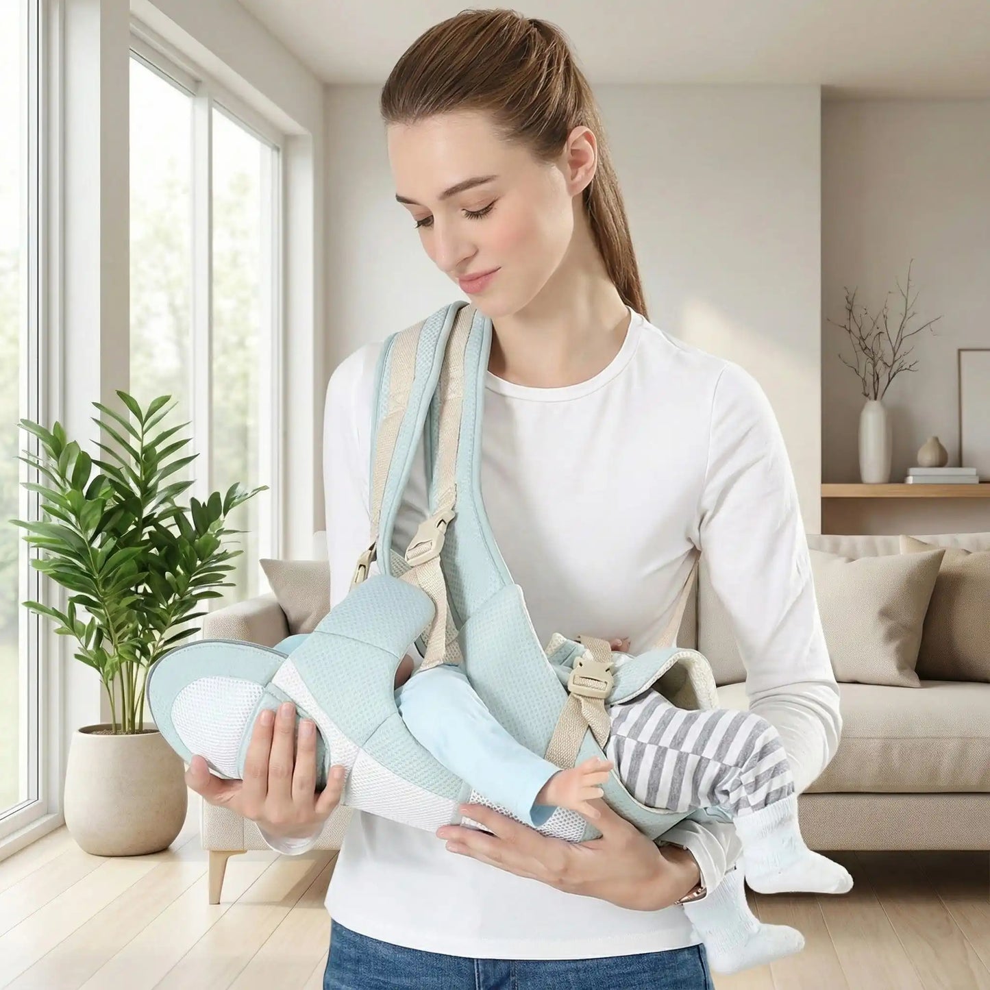 porte bébé Azeekoom™ pratique et respirant