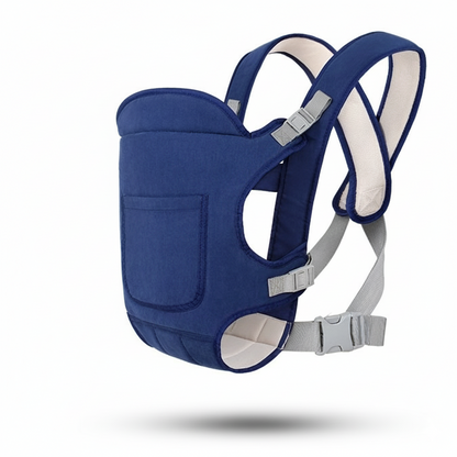 PORTE BEBE Ergonomique 4 Positions Confort couleur bleu sérénité