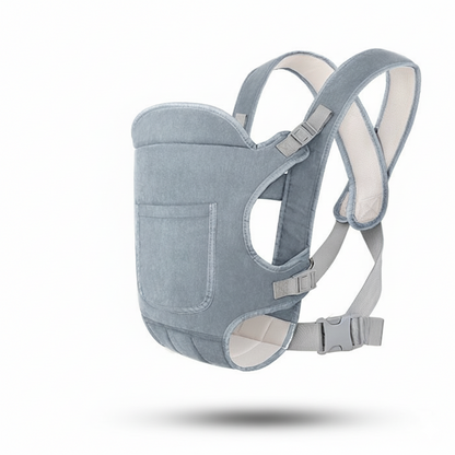 PORTE BEBE Ergonomique 4 Positions Confort couleur gris perle