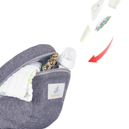 porte bebe gris Gabesy™ rangement de grande capacité