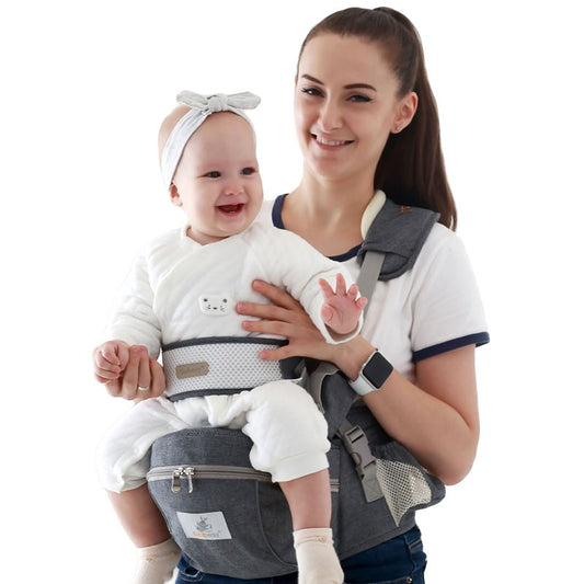 porte bebe GabEsy™ affichant maman transportant bébé face avant