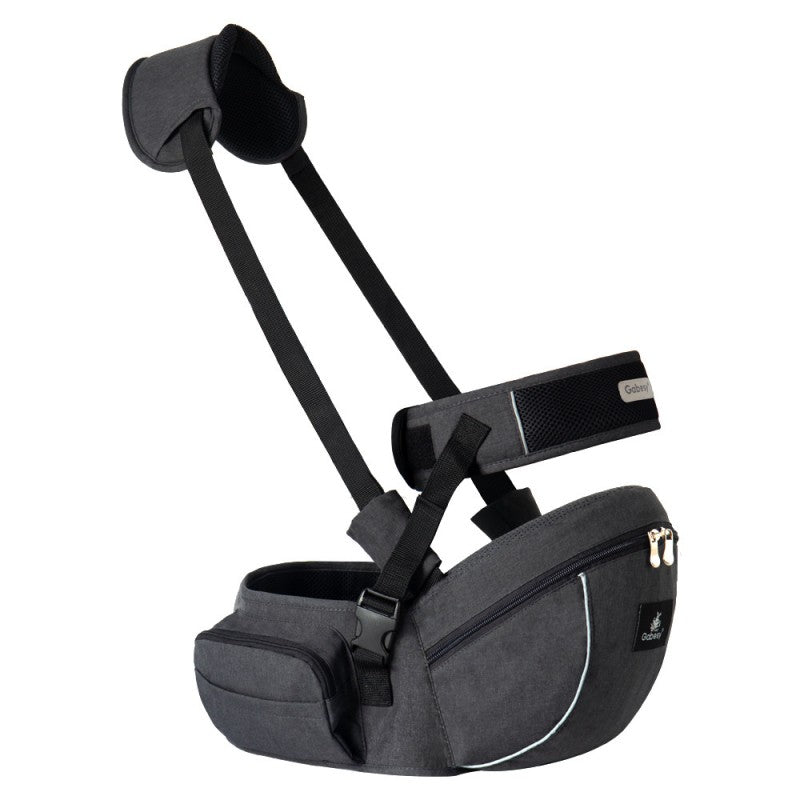 PORTE BEBE GabEsy™ Multi-positions couleur gris charbon chic