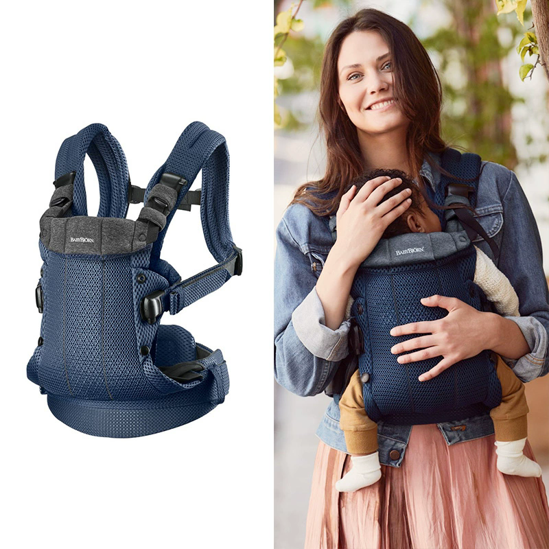 porte bébé harmonie bleu marine