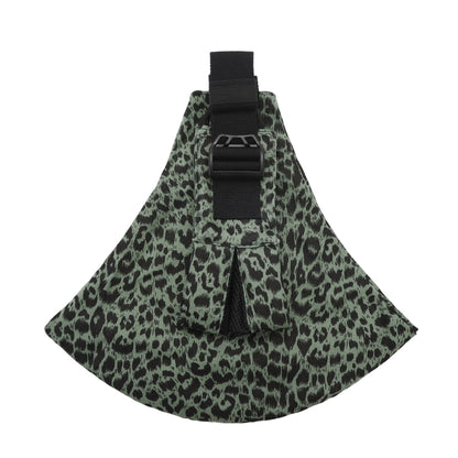porte bébé physiologique léopard vert