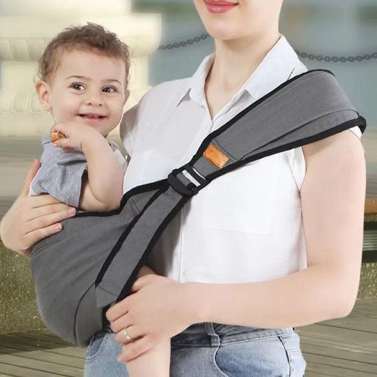 Porte bébé physiologique gris | LIGHTY™ - Atmosphère Bébé