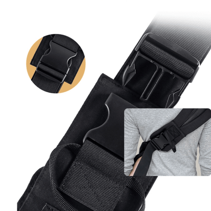porte bébé physiologique avec sangles ajustables et boucle sécurisée
