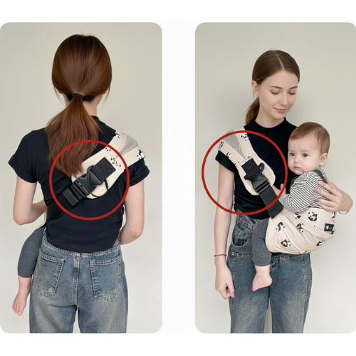 porte bébé physiologique léger et confortable avec attache robuste