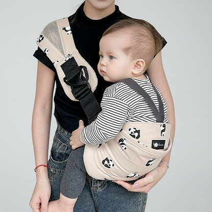 porte bébé physiologique léger et confortable motif panda