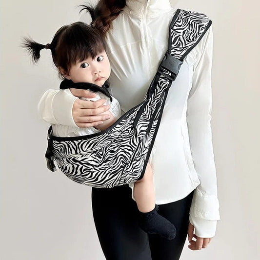 porte bébé physiologique motif zébré