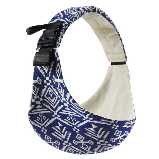 porte bébé physiologique motif bleu