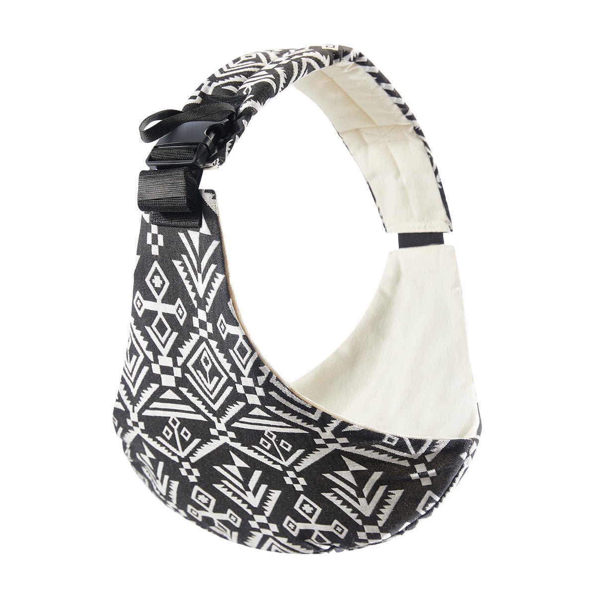porte bébé physiologique motif noir