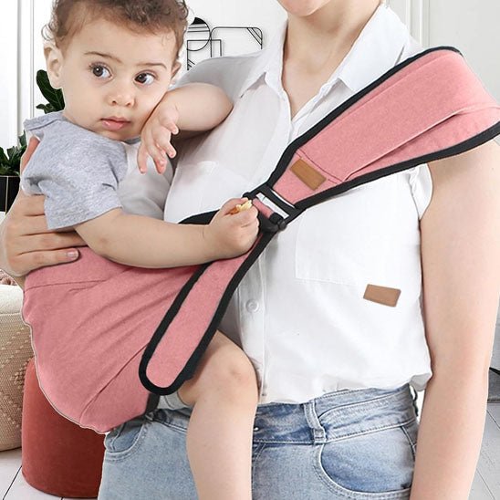 Porte bébé physiologique rose rouge | LIGHTY™ - Atmosphère Bébé