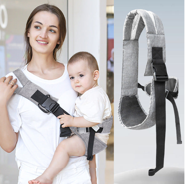 porte bébé physiologique supportant gris